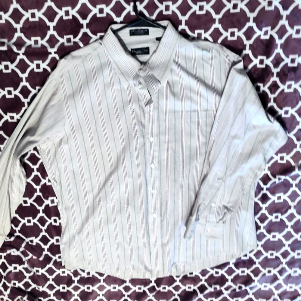 Vintage Christian Dior XL DRESS SHIRT